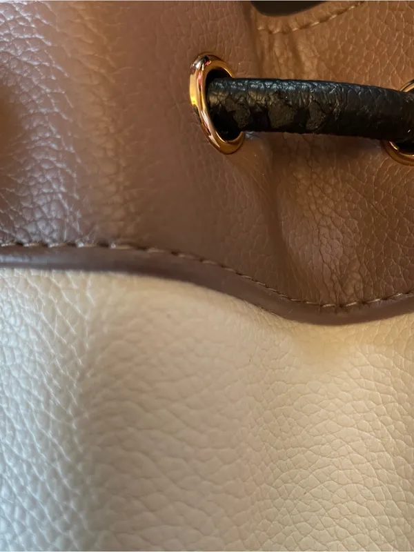 ANNE KLEIN Colorblock Bucket Bag Crossbody Shoulder Purse Drawstring Card Holder - Image 3
