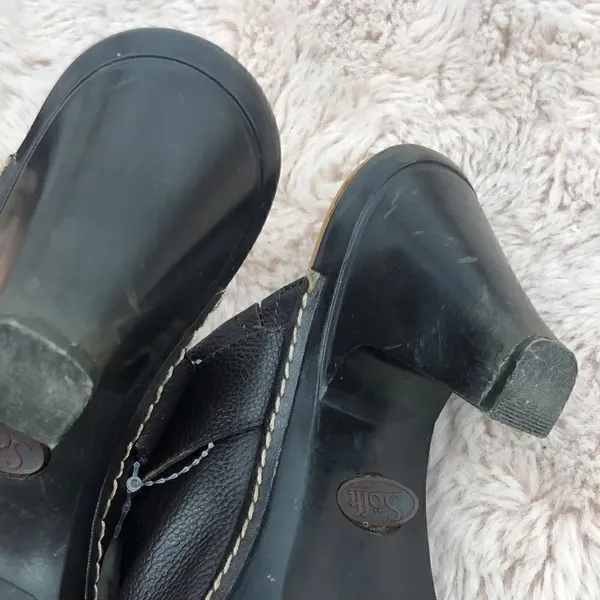 Sofft dark brown leather one buckle 3.5” heel - Image 7