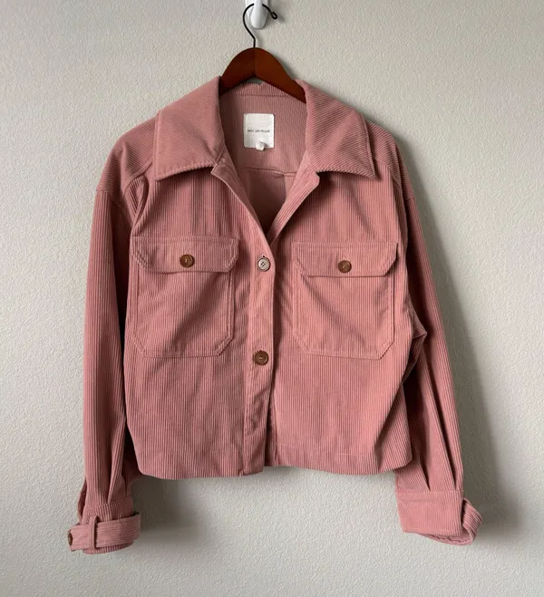 Avec Les Filles Pink Corduroy Jacket - Image 2