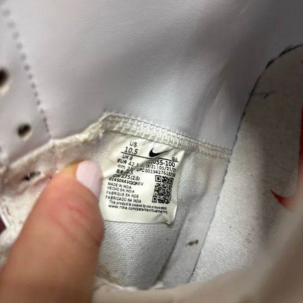 Nike Women’s Blazer amid 77 High Top White Leather Sneaker 10.5 - Image 9