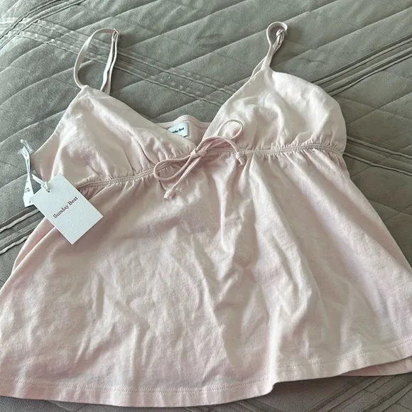Aritzia Pink Sunday Best Soft Feels Loulou Camisole size smal - Image 5