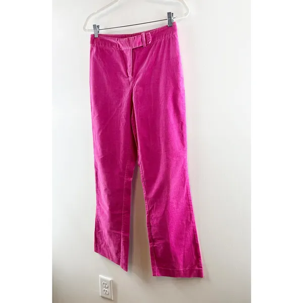 Lilly Pulitzer High Rise Vintage Corduroy Bootcut Straight Pants Pink 4 - Image 11