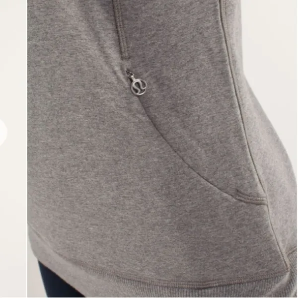 Lululemon Gray Rest Day Long Sleeve Cowl Neck Sweatshirt Top L - Image 7