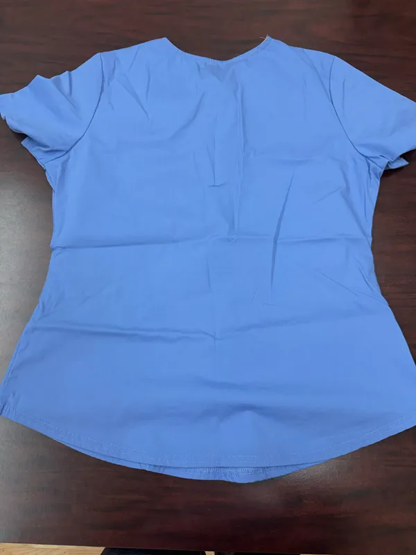 Scrubstar Cecil Blue Scrub Top Size Medium - Image 2
