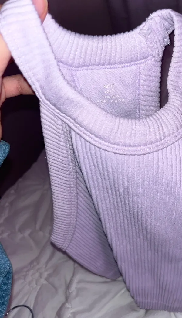 Aerie Light Purple Crop Top - Image 3