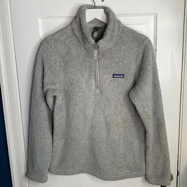 Patagonia Women's Salt Grey Los Gatos 1/4-Zip Fleece Pullover W-845 Sz M - Image 2