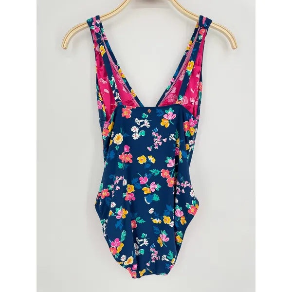 Vera Bradley Sea Tea Amanda Cutout One Piece Swimsuit Large Blue Floral Swimsuit - Image 6
