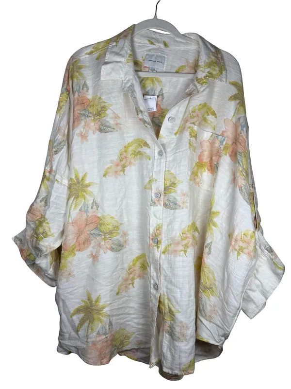 American Eagle NWT Go Big Oversized Shirt SZ L - Image 2