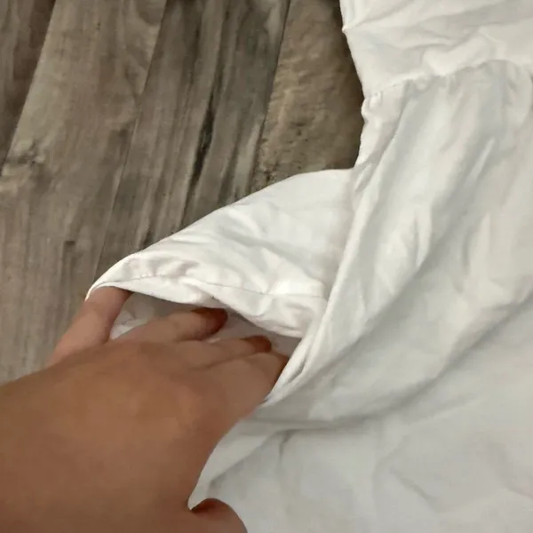 Revolve Clarisbelle white bow detail coquette cottagecore mini sun dress - Image 4