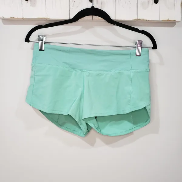 Lululemon Speed Up Short 2.5 Tonic Sea Blue Running Shorts Size 4 - Image 2