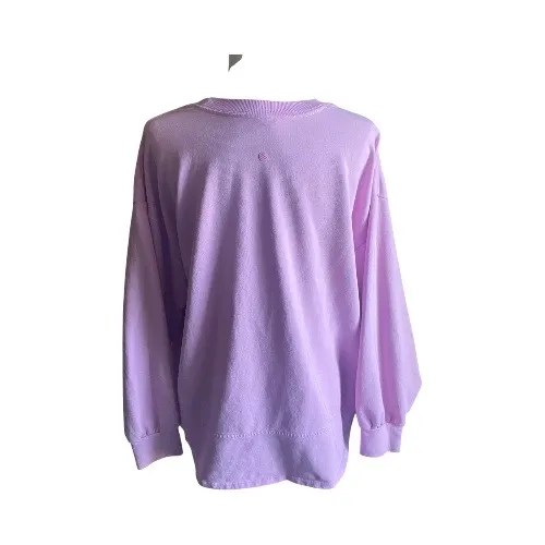 NWOT-ZELLA-PINK CREWNECK SWEATSHIRT-SIZE LARGE Pink crewneck sweatshirt, oversized, has stretch, 92% cotton and 8% spandex New without tags Measurements: Bust: armpit to armpit 28 inches Length: shoulder seam to bottom 26 inches - Image 4