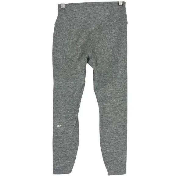 Alo Yoga Alosoft High-Waist 7/8 Highlight Leggings Athletic Heather Grey M - Image 9