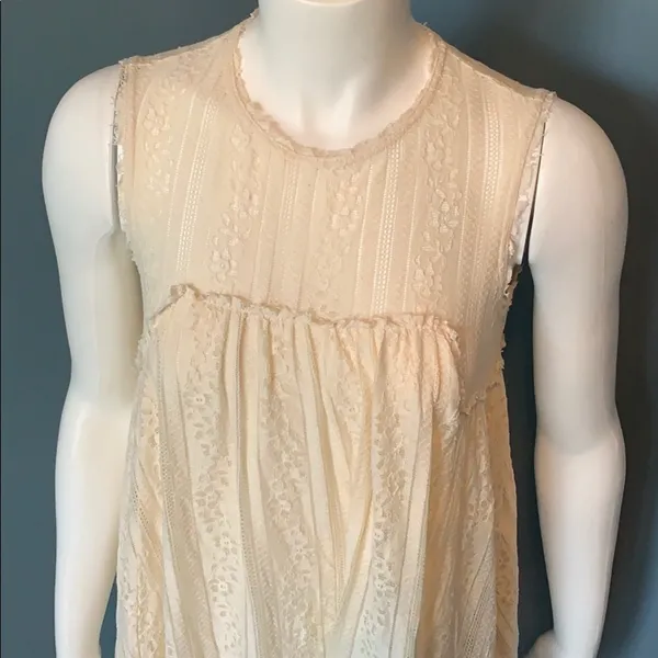 Free People Tu-Es-La Lace Sleeveless Mini Dress XS - Image 6