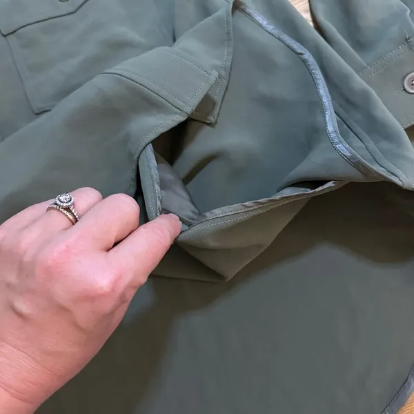 Aritzia Wilfred The Ganna shirt jacket bitter sage xl - Image 9