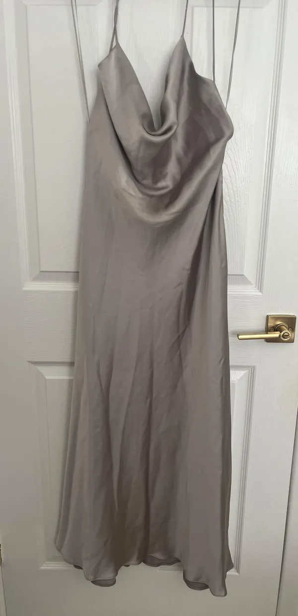 Cava Satin Camisole Dress Strap Open Back - Image 4