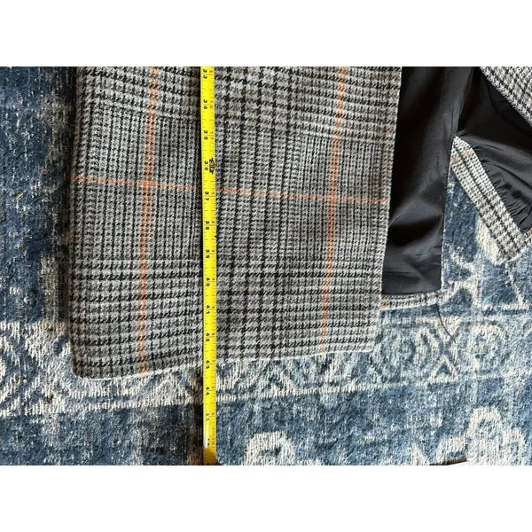 VILA “Vilikely” Long Wool Jacket Women’s Medium Herringbone Double Breasted - Image 6