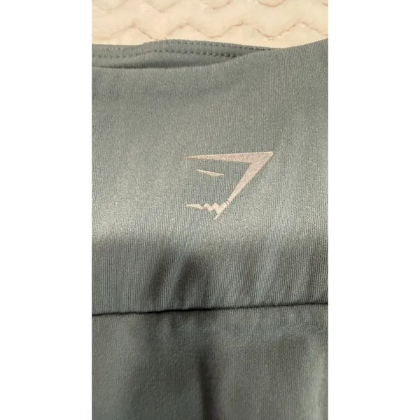 Gymshark Energy Seamless Leggings Sage Green Laser Cut Eyelet Medium GLLG3227 - Image 4
