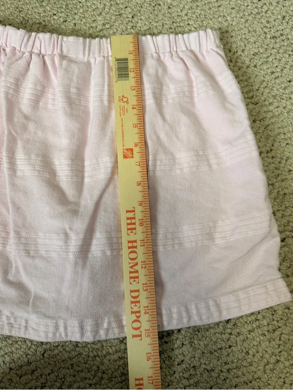 Free People Ain’t Nothing Like It Skort Blush Pink Linen Blend‎ Size Small - Image 8