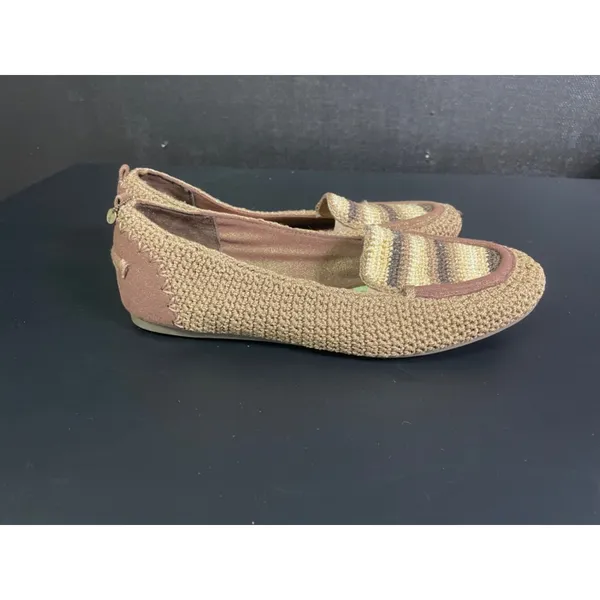 The Sak Women's Gold & Brown Knitted Shoes/Flats SIze 10 SKU 1823 - Image 3