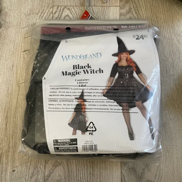 Wonderland Black Magic Witch Halloween Costume - Image 2