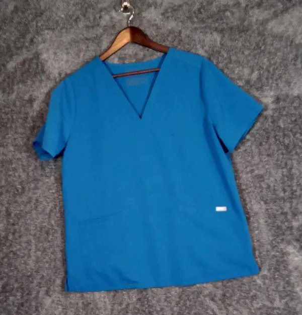 Figs casma scrub women's top 3 pocket extra large blue color - Image 2