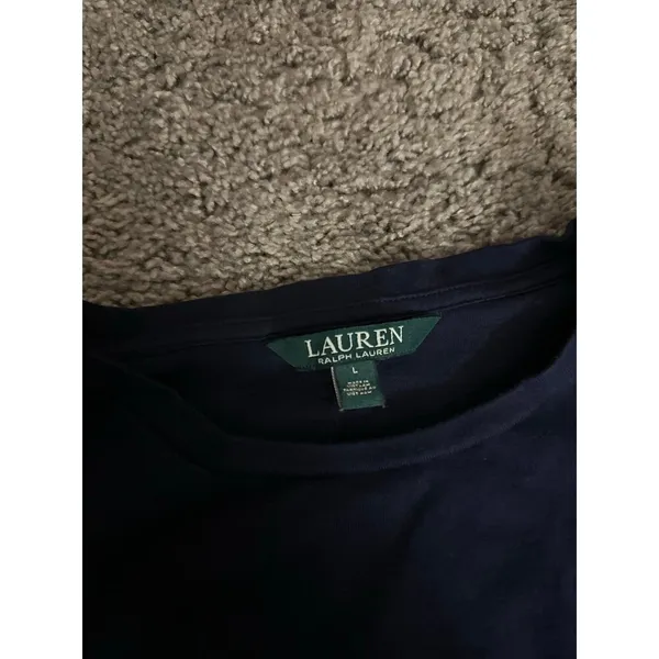 Ralph Lauren navy blue long sleeve top - Image 4
