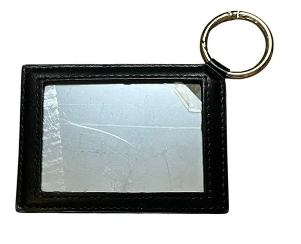 Yves Saint Laurent YSL Beauté Black & Gold Keychain Mirror with Ring - Image 2