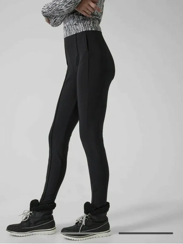 Athleta Women’s Glacier Snow Black Skinny Pants Size 4 - Image 2