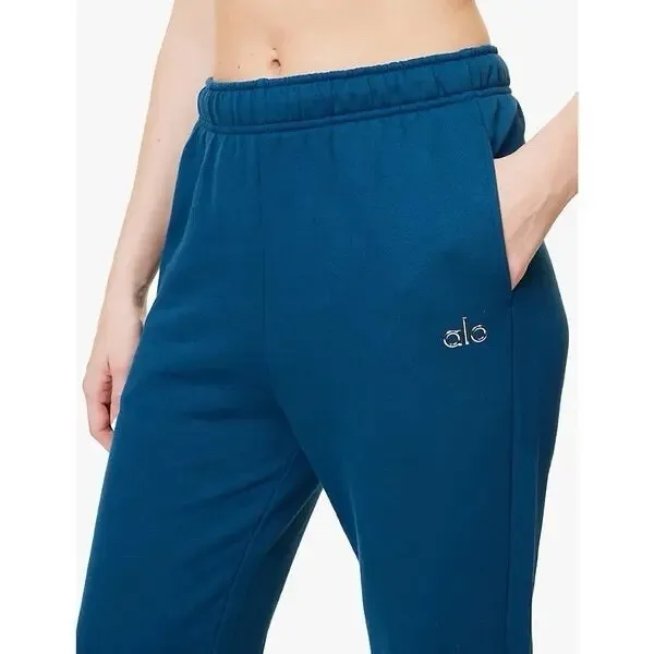 Alo Yoga Accolade Sweatpant Joggers Blue Leisure Comfort Athletic‎ Stretch S/M - Image 5