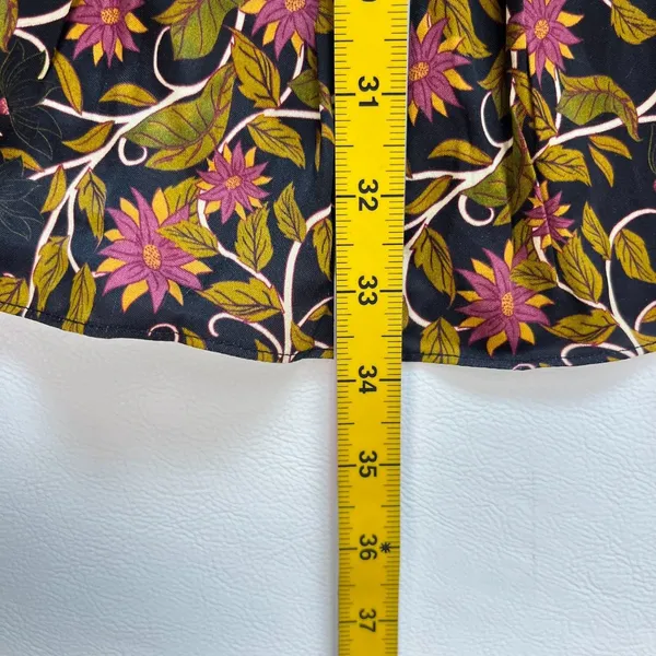 NWOT Farm Rio Floral Swans V-Neck Long Sleeves Mini Dress Size M - Image 14