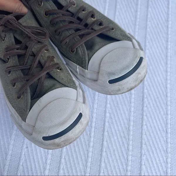 Converse Jack Purcell Unisex Mens 4 Women 5.5‎ JP Signature Ox Shoes Olive Green - Image 7