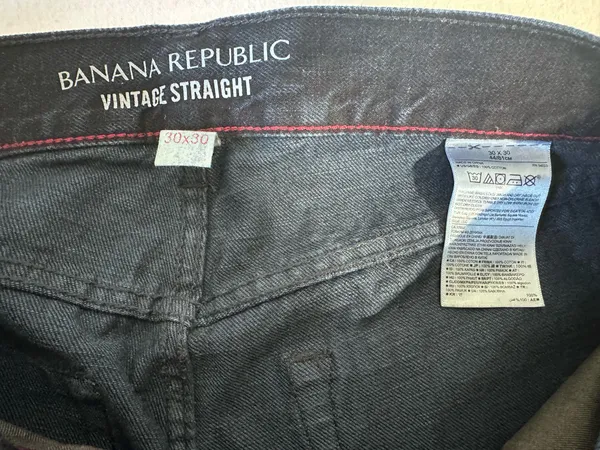 Banana Republic Men’s Straight Fit Navy Blue Jeans Size30 - Image 5