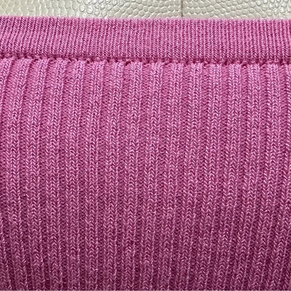 299 Cider | EUC Pink Ribbed Knit Double Strap Crop Top (Size S) - Image 5
