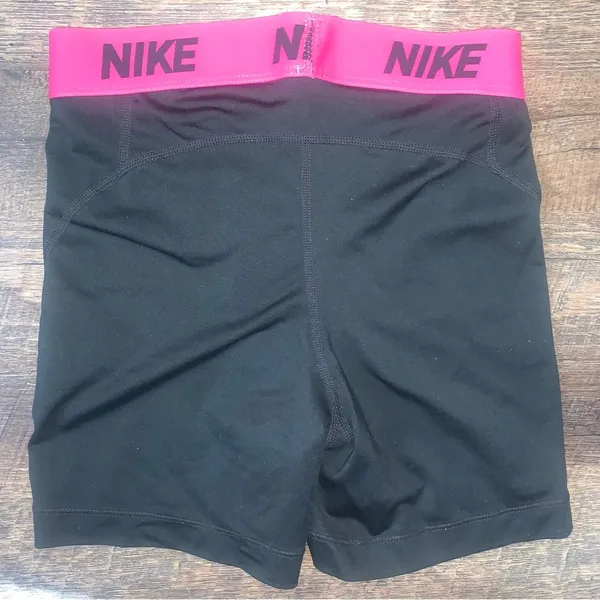 Nike Pro Shorts Pink/Black Women’s Size Small - Image 3