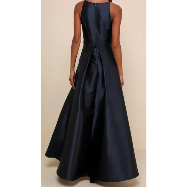 Lulus Broadway Show Navy Blue High-Low Evening Gown Size Large NWOT‎ - Image 7