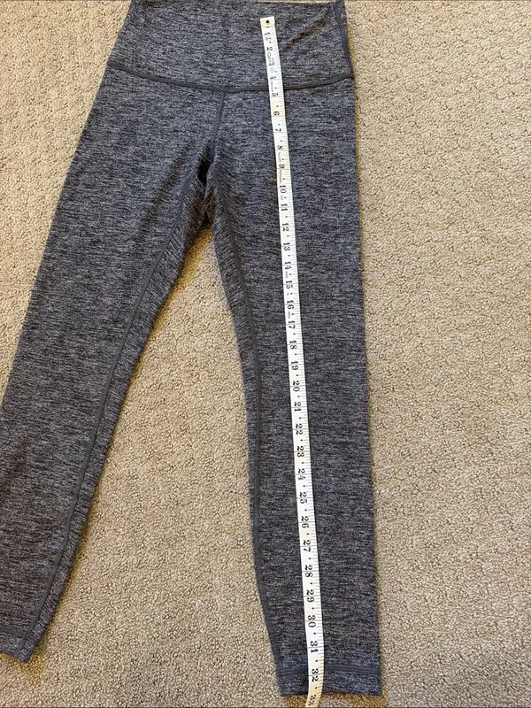 Lululemon Heather Gray High Rise Soft Active Leggings - Image 6