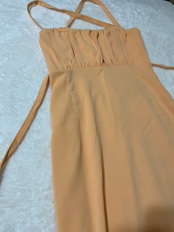 Abercrombie Yellow Midi Dress - Image 8