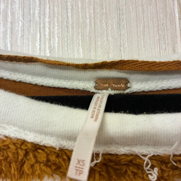 Free People Breton Striped Pullover Sweater‎ Medium XS Autumn Pearl - Image 7