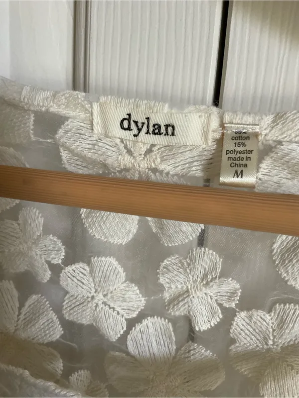 Dylan Women's‎ Lace Floral Scoop Neck Top - Cream - Image 5