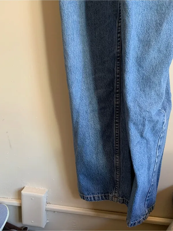 We The Free Denim Blue Overalls Women Size XS Outfit Clothing Pants Bottoms - Image 2