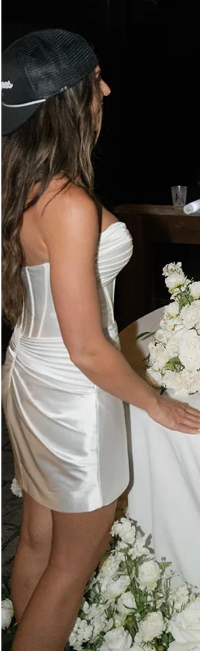 Sherri Hill White Mini Dress - Image 3