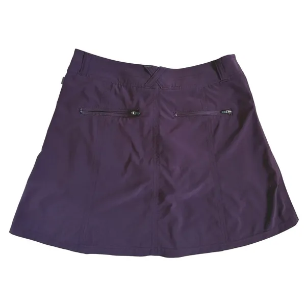 LL Bean Vista Skort Womens 4 Regular Deep Purple Plum Hiking Golf Active‎ Skirt - Image 2