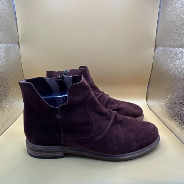 Kelsi Dagger Brooklyn Ego Ankle Boots Women’s 8.5 Brown Suede Zip Boho Western - Image 2