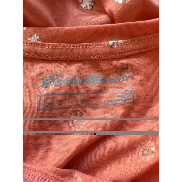 Eddie‎ Bauer Orange Floral Print Tank Maxi Dress Vacation Casual Beach Spring - Image 5