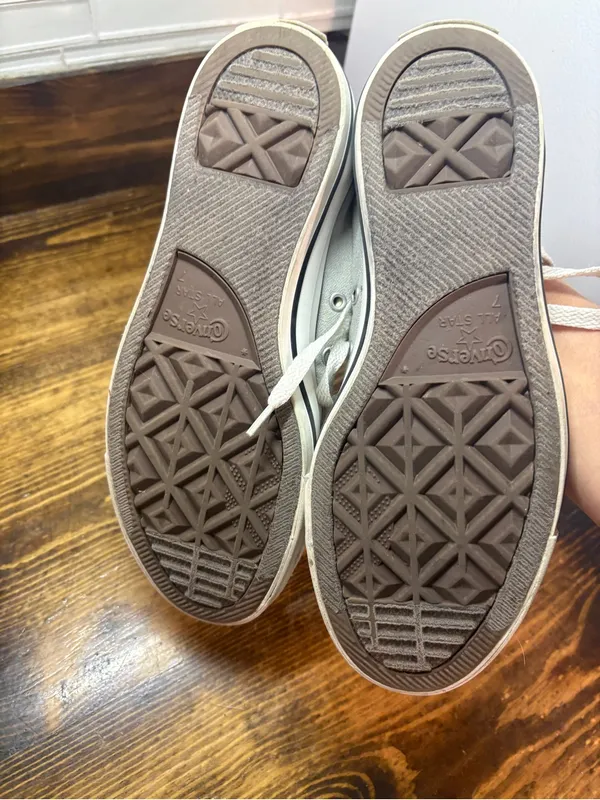 Converse Gray Sneakers W9/M7 - Image 9