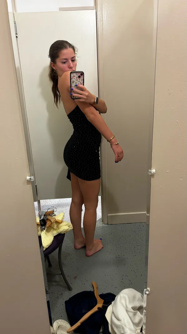 windsor black strapless dress mini  - Image 5
