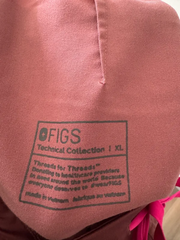 Figs Mauve Pink‎ Technical Collection Scrub Pants Size XL - Image 5