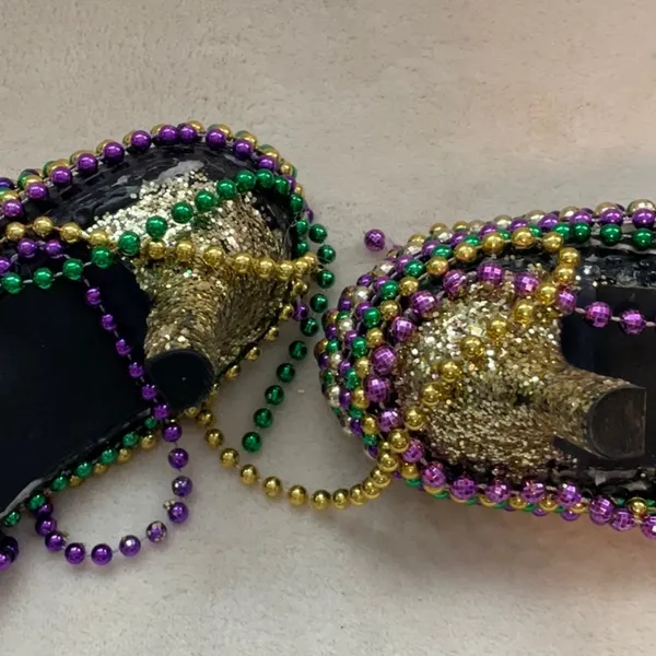 Mardi Gras Heels Purple Size 7.5 - Image 6