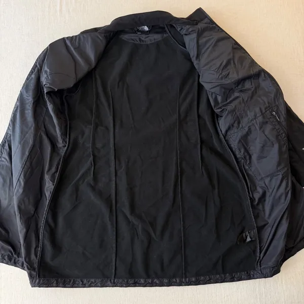 The North Face Apex Belted Softshell Trench Coat Jacket Womens Large Black - Image 4