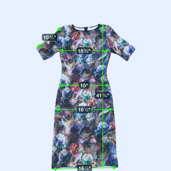 Margaret O’Leary Quilted Sheath Dress Small Kaleidoscope Maximalist Avant Garde - Image 8